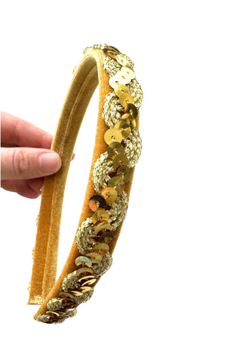 Gold Sequin Headband