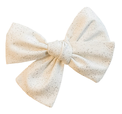 White Glitter Cotton