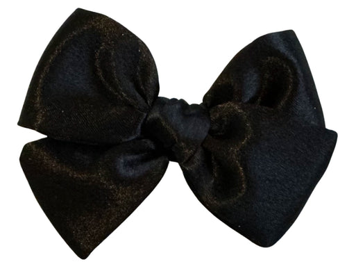 Black Crushed Satin