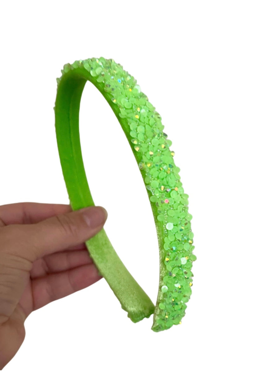 Lime Green Gem Headband